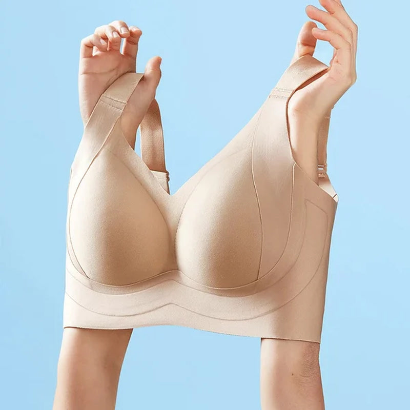 Reggiseno senza ferretto con copertura laterale e anti-cedimento