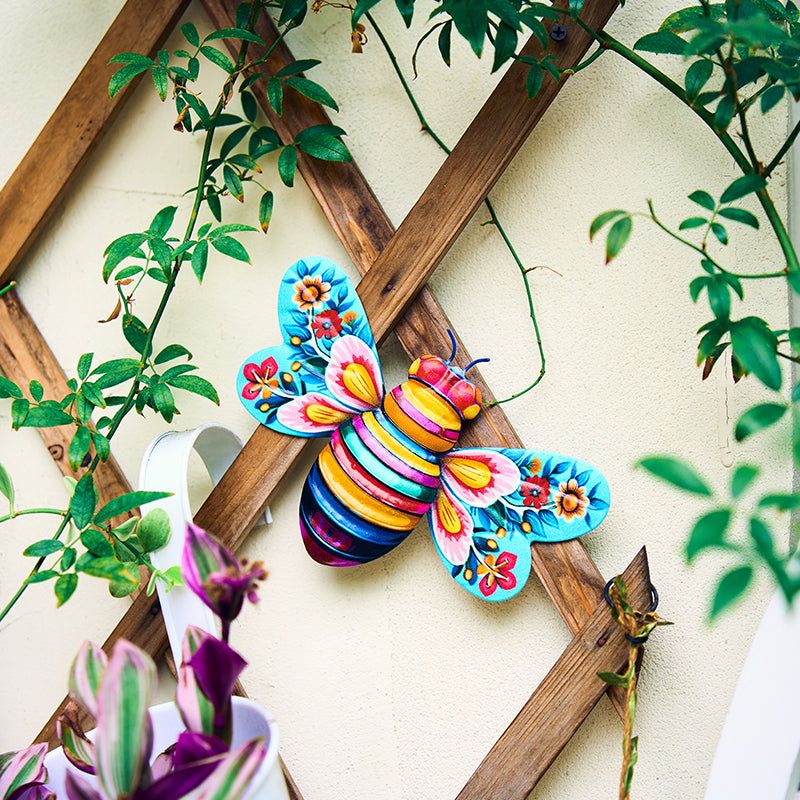Decorazioni da parete sospese per sculture artistiche in ferro ape per giardino