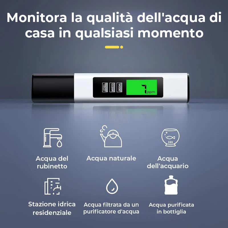 Nuovo misuratore TDS digitale 4 in 1 per test dell'acqua