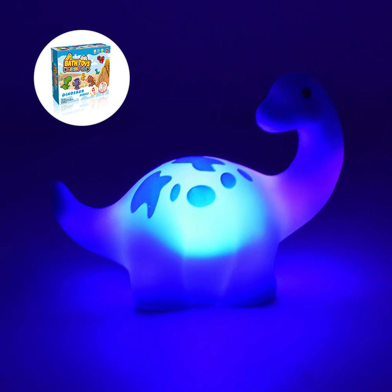 Giocattolo da bagno luminoso a forma di dinosauro