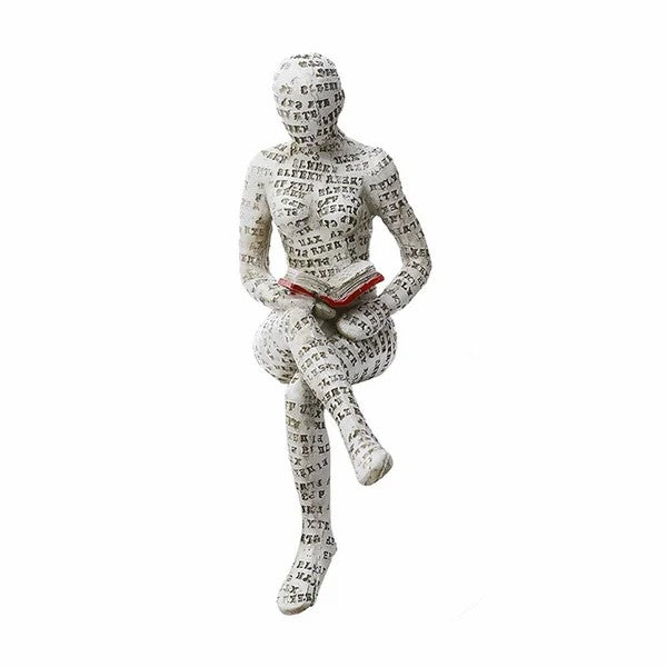 Artigianato di ornamenti in resina sotto forma di studioso