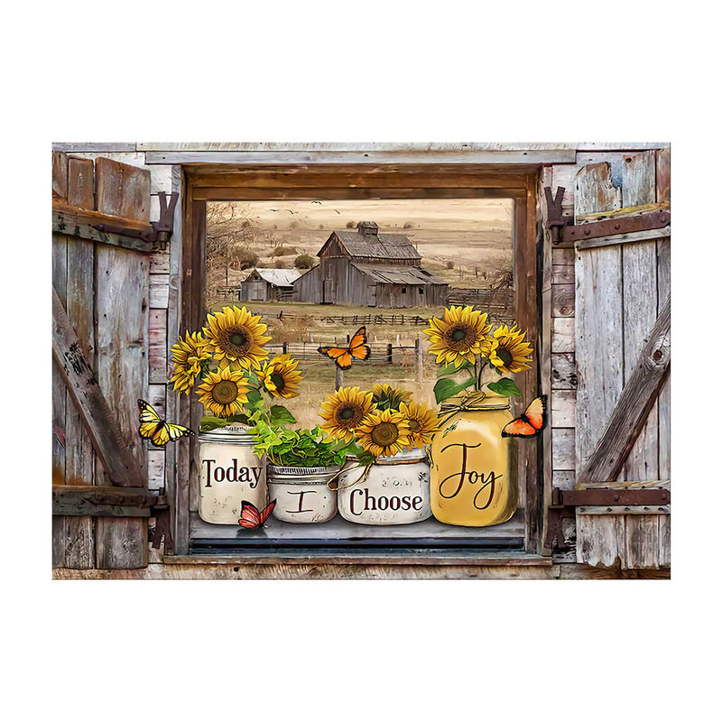 Farfalla Girasoli Arte Murale