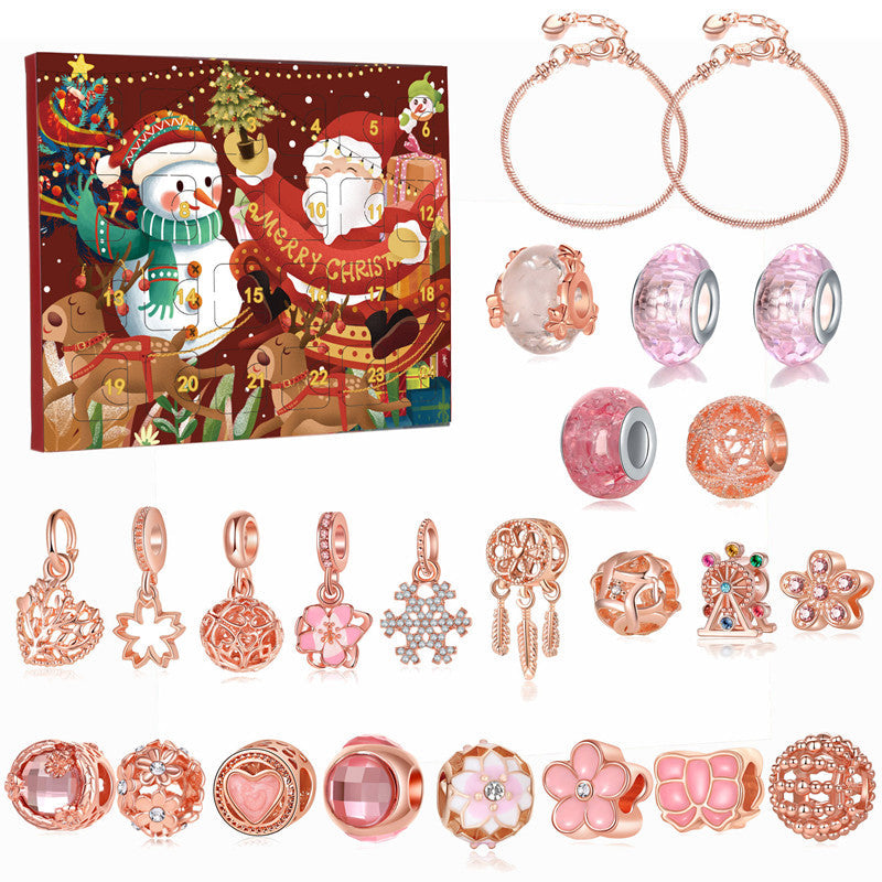 Set Braccialetti Calendario dell'Avvento Fai da Te di 24 Giorni