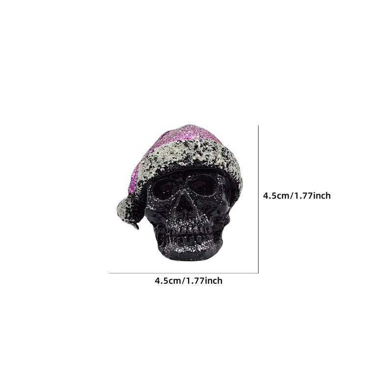Mini scheletro con cappello di Natale