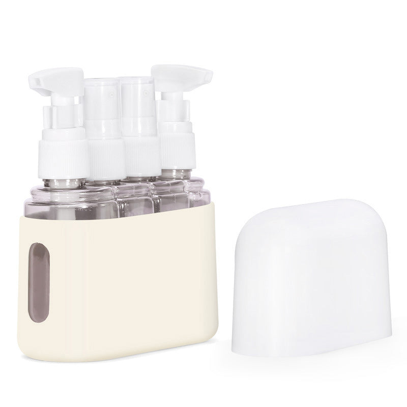 Set di bottiglie da viaggio portatili con dispenser per shampoo