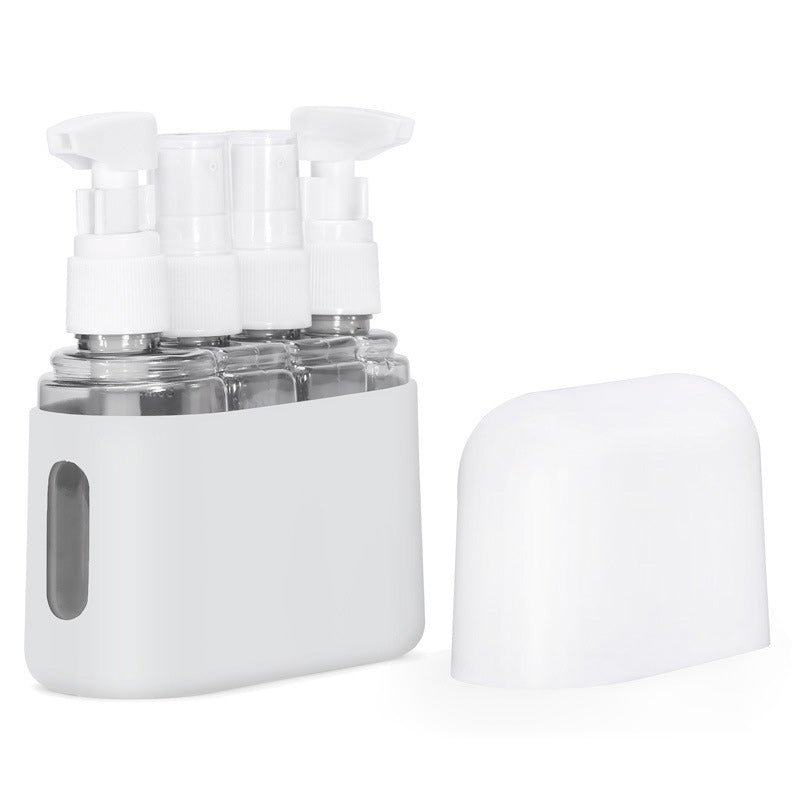 Set di bottiglie da viaggio portatili con dispenser per shampoo