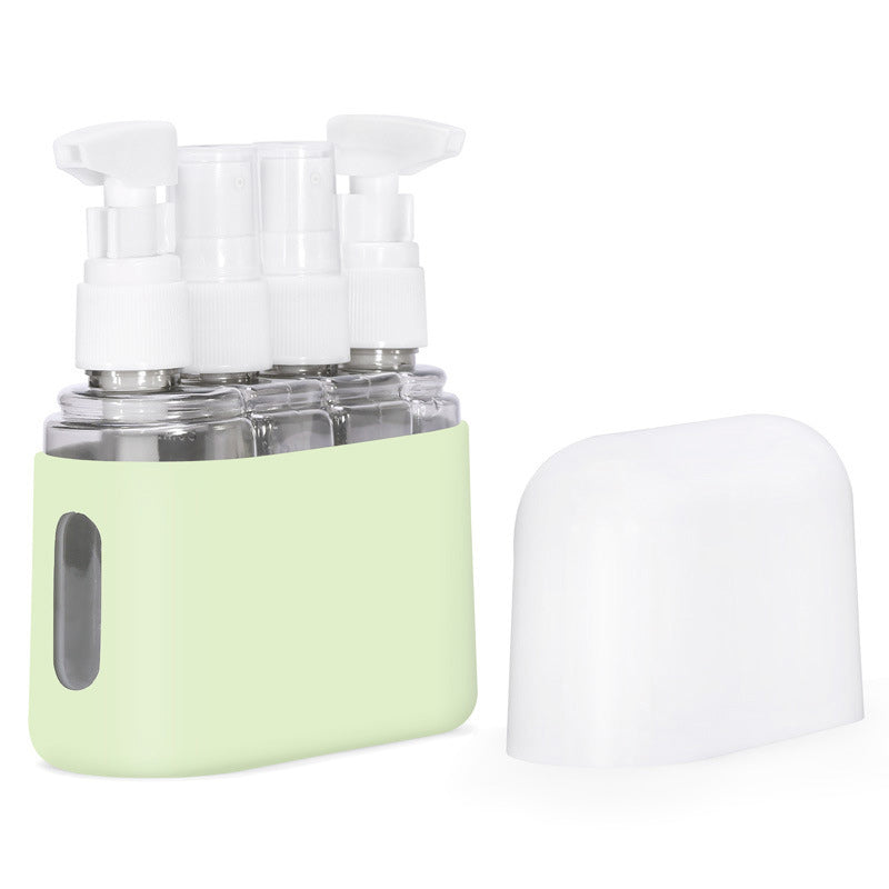 Set di bottiglie da viaggio portatili con dispenser per shampoo