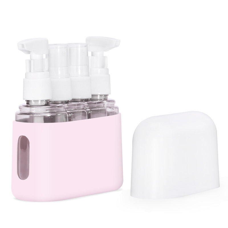 Set di bottiglie da viaggio portatili con dispenser per shampoo