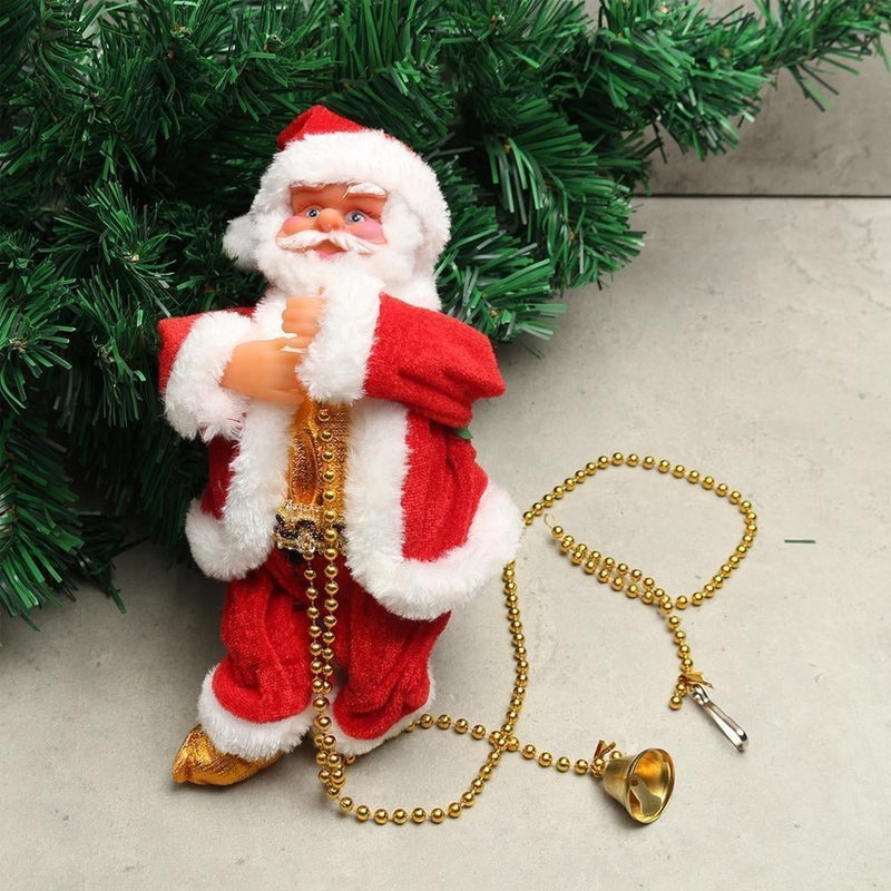 Babbo Natale che si arrampica