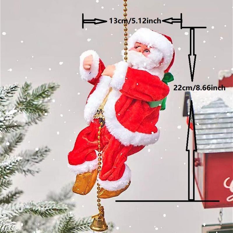 Babbo Natale che si arrampica
