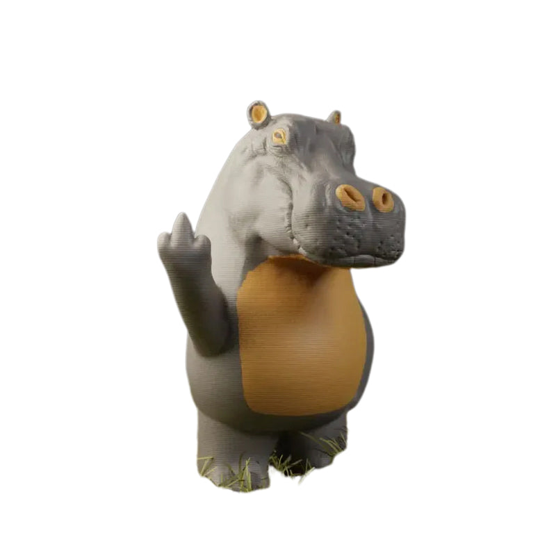 Statua da scrivania di animale divertente