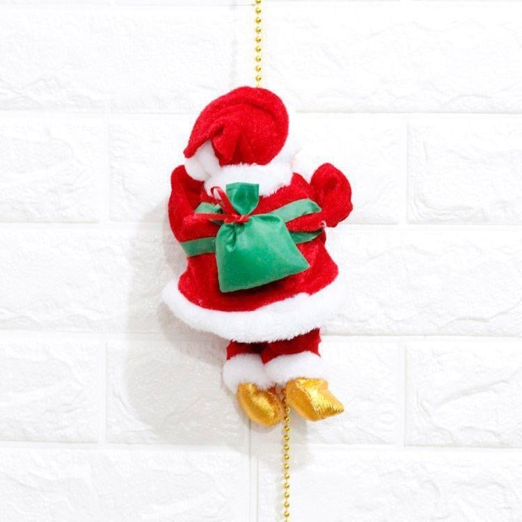 Babbo Natale che si arrampica