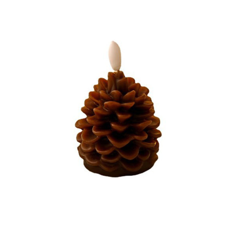 Candele a forma di pigna senza fiamma
