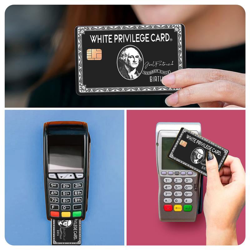 Set di 4 adesivi in vinile per la pelle di carta di credito