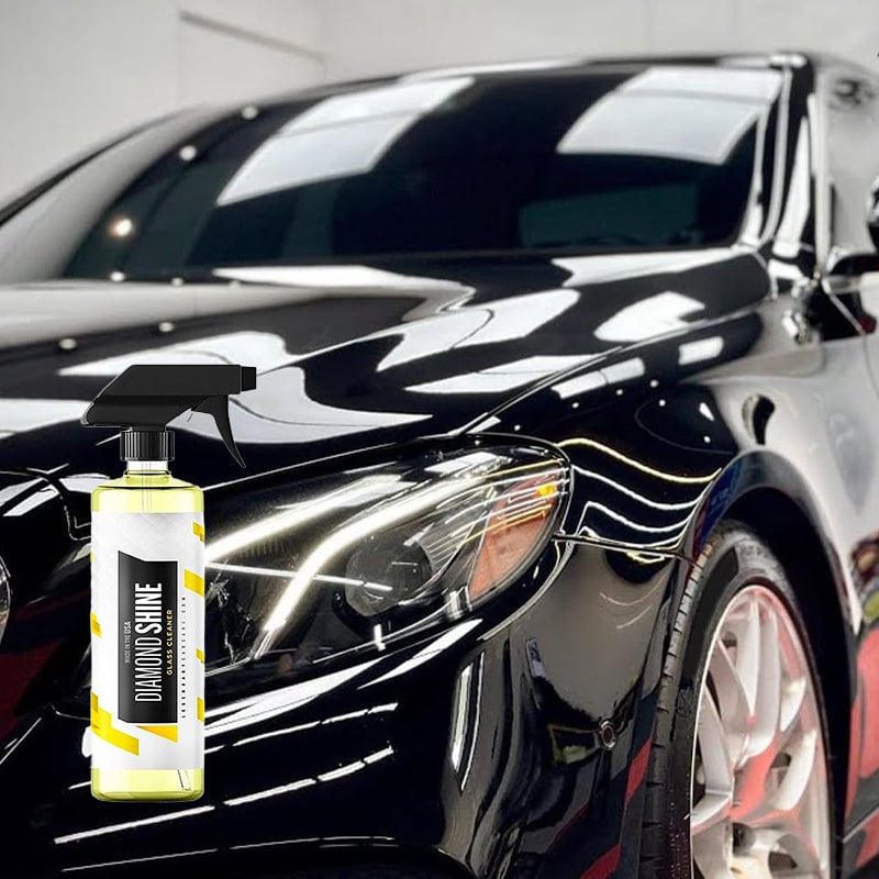 Detergente per vetri auto lucido