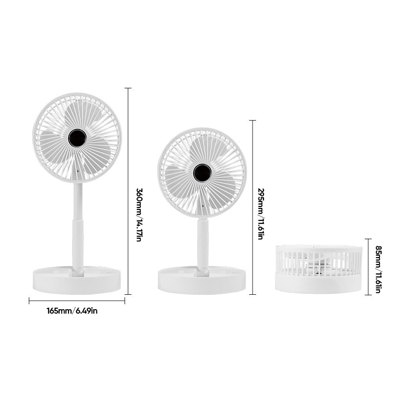 Ventilatore pieghevole telescopico