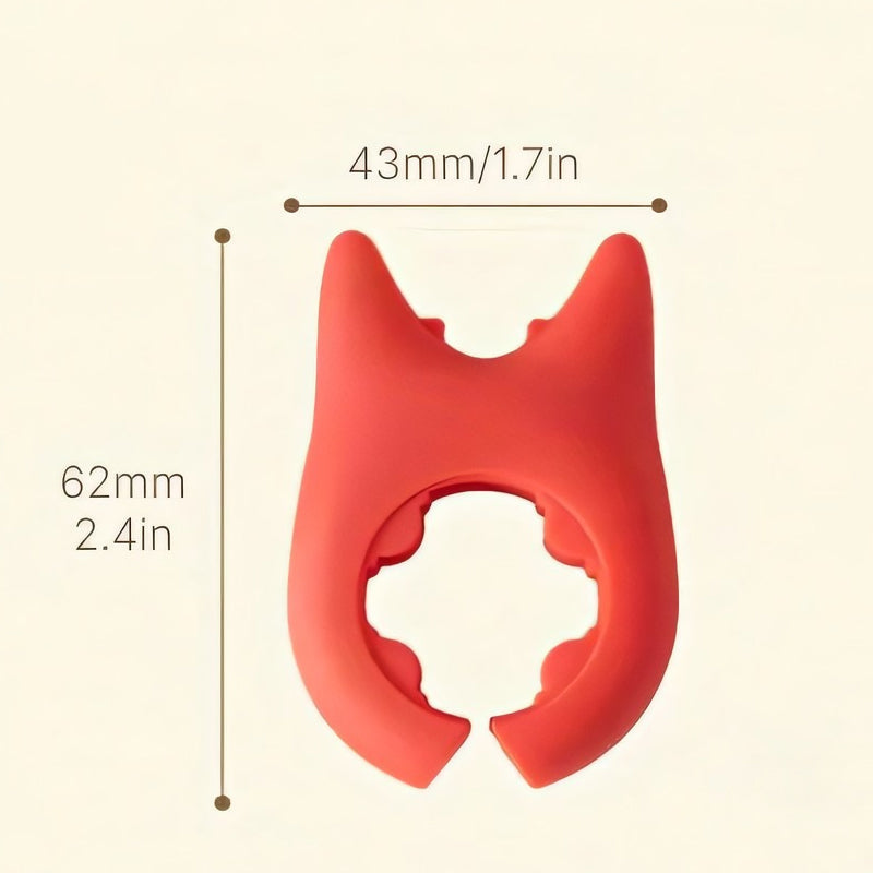 Poggiamestolo in silicone con clip per vaso