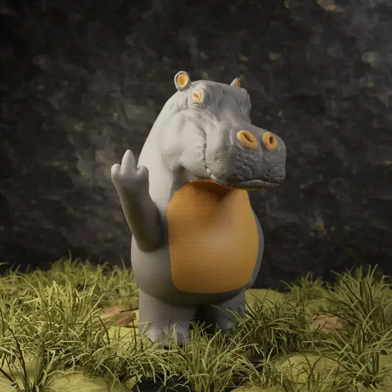 Statua da scrivania di animale divertente