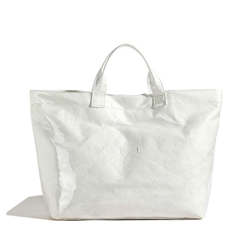 Borsa tote da donna con stampa di lettere
