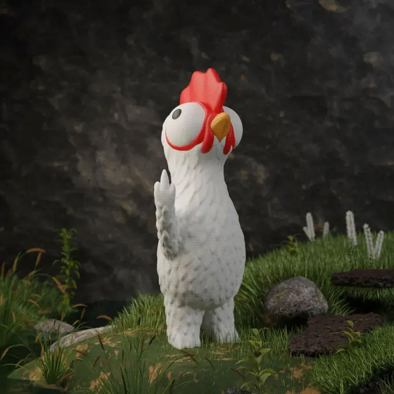 Statua da scrivania di animale divertente