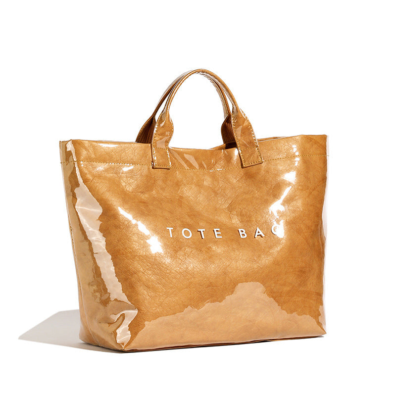Borsa tote da donna con stampa di lettere