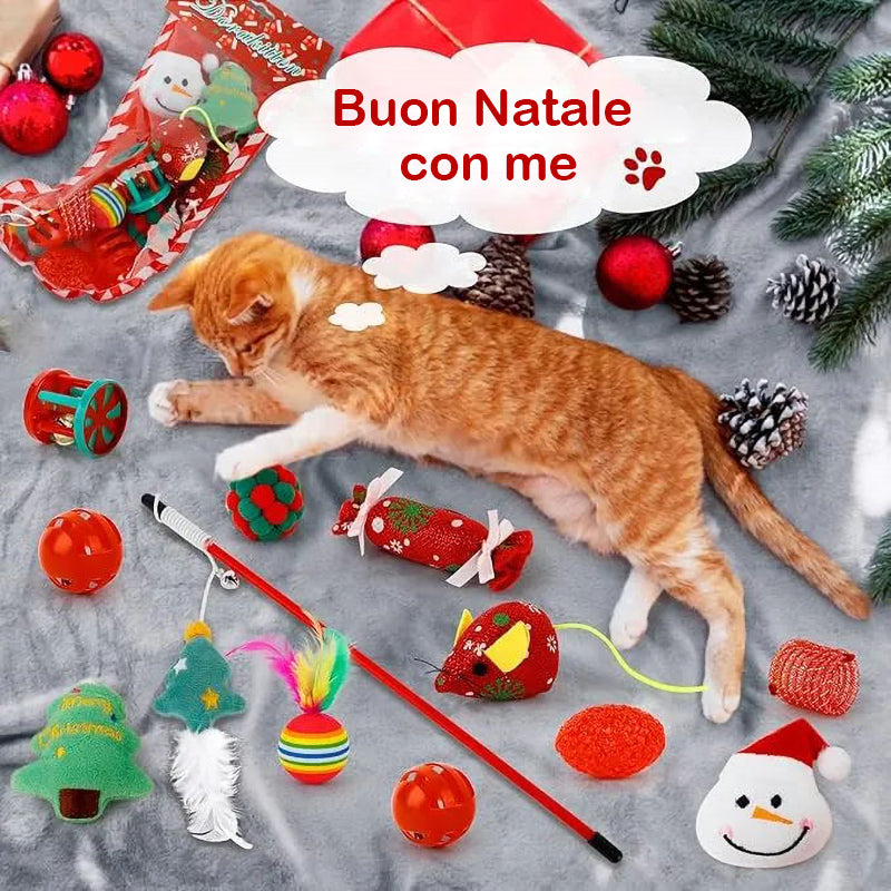 Calendario del gatto con conto alla rovescia per il Natale