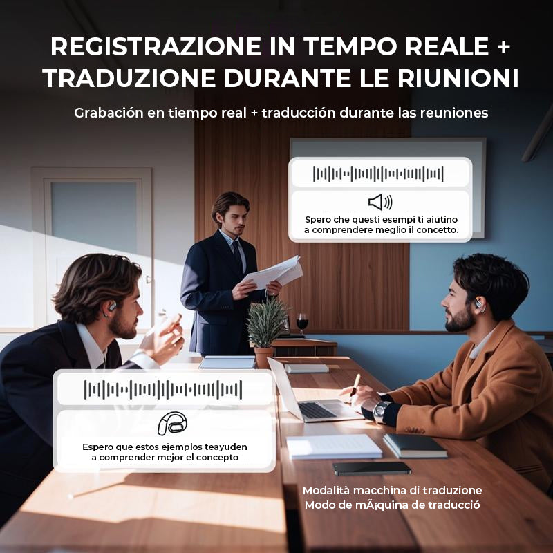 Auricolari Open Ear per Traduzione AI