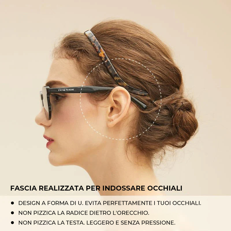 Fascia per capelli progettata per gli occhiali Fasce per le donne