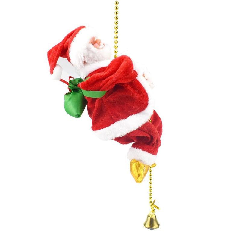 Babbo Natale che si arrampica