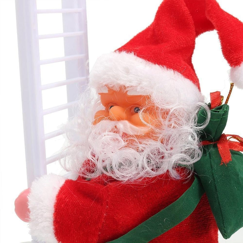 Babbo Natale che si arrampica