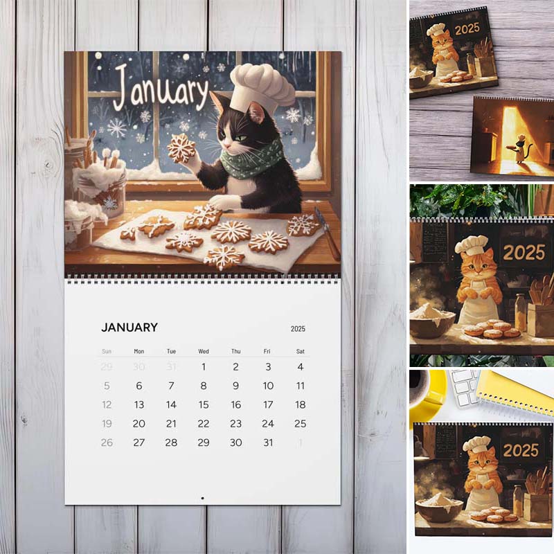 Calendario dei Gatti Cuochi 2025