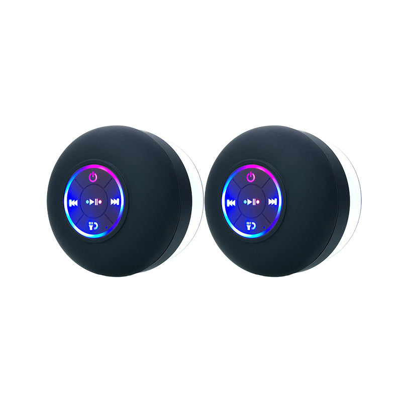 Mini altoparlante da doccia Bluetooth con luce LED