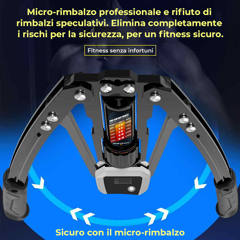 Trainer idraulico regolabile per la forza delle braccia (con contatore LED)
