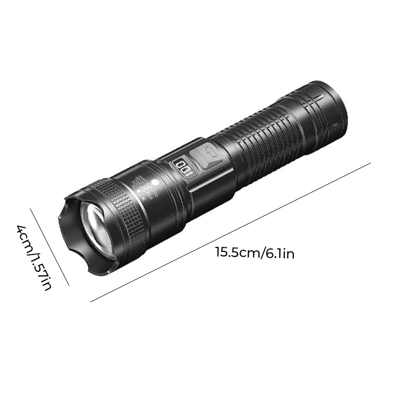 Torcia portatile USB ricaricabile e potente