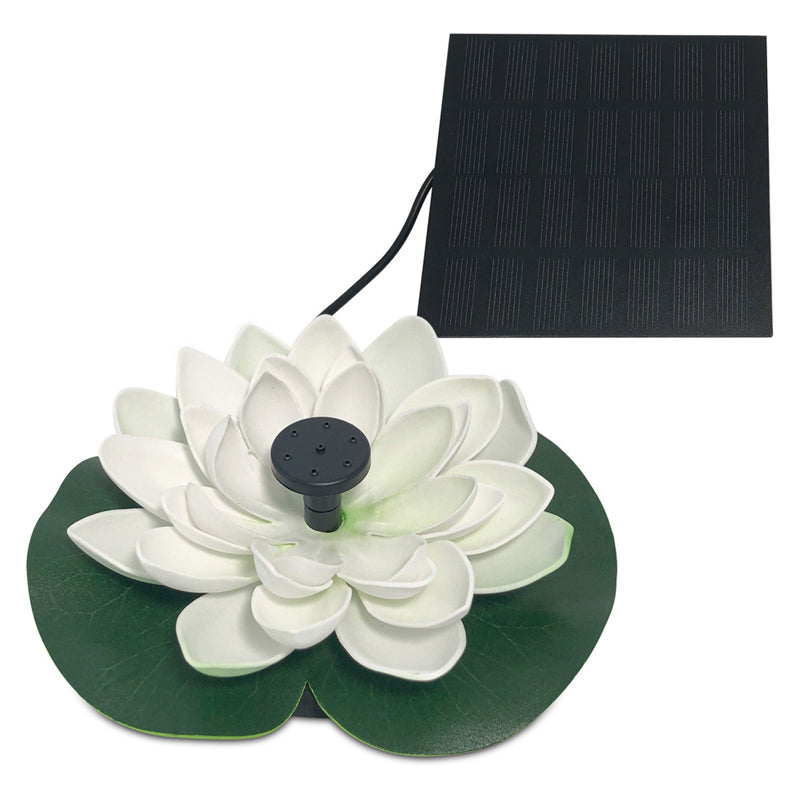 Laghetto con fontana solare a forma di loto decorativo