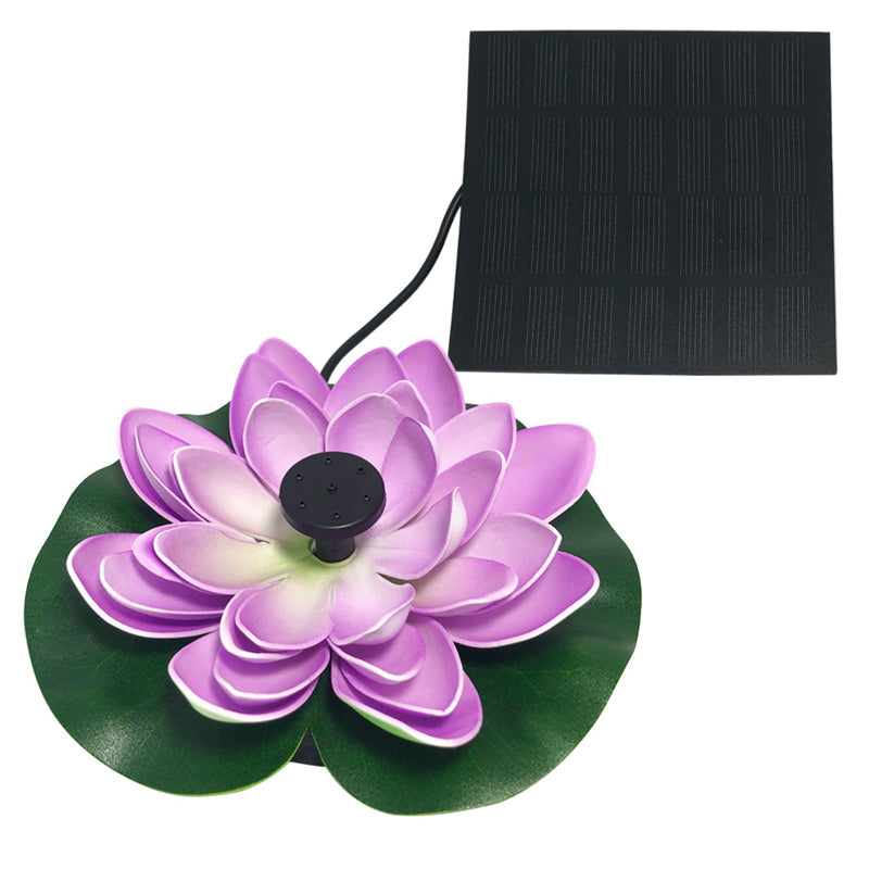 Laghetto con fontana solare a forma di loto decorativo