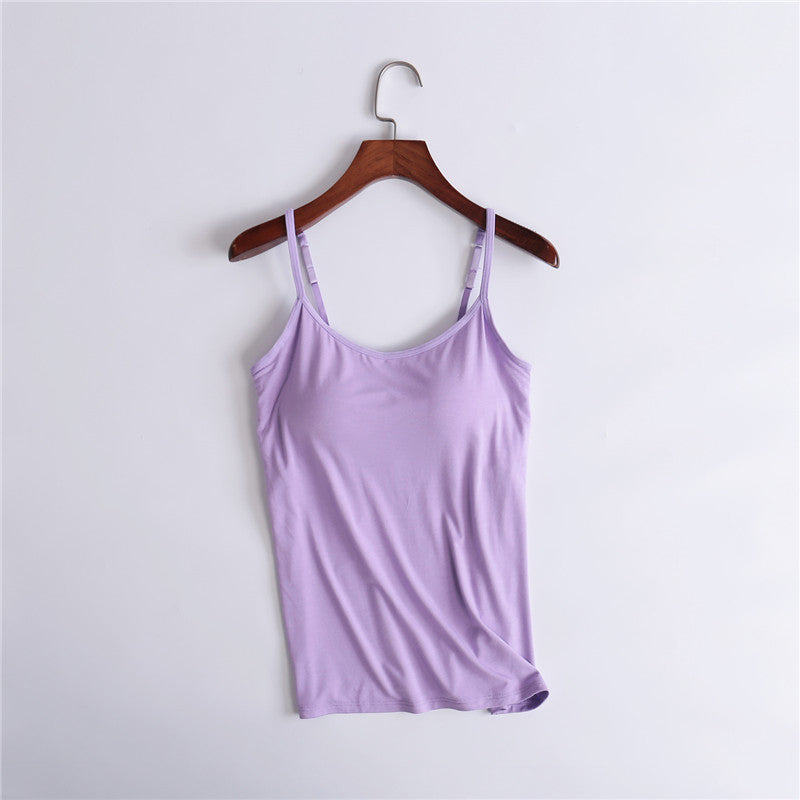 Canotta con reggiseno incorporato