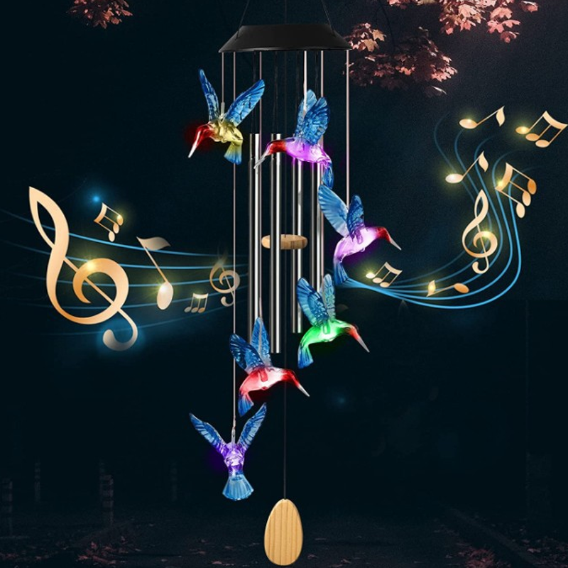 Carillon Solare a LED con Colibrì