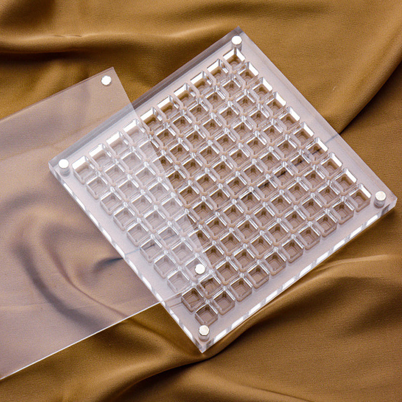 Espositore con guscio magnetico in acrilico