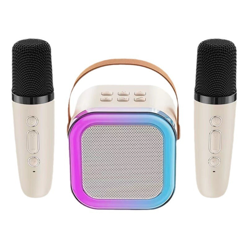 Mini macchina per karaoke con microfoni wireless