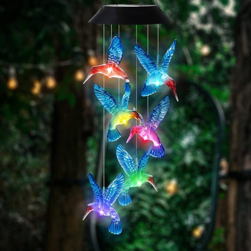 Carillon Solare a LED con Colibrì