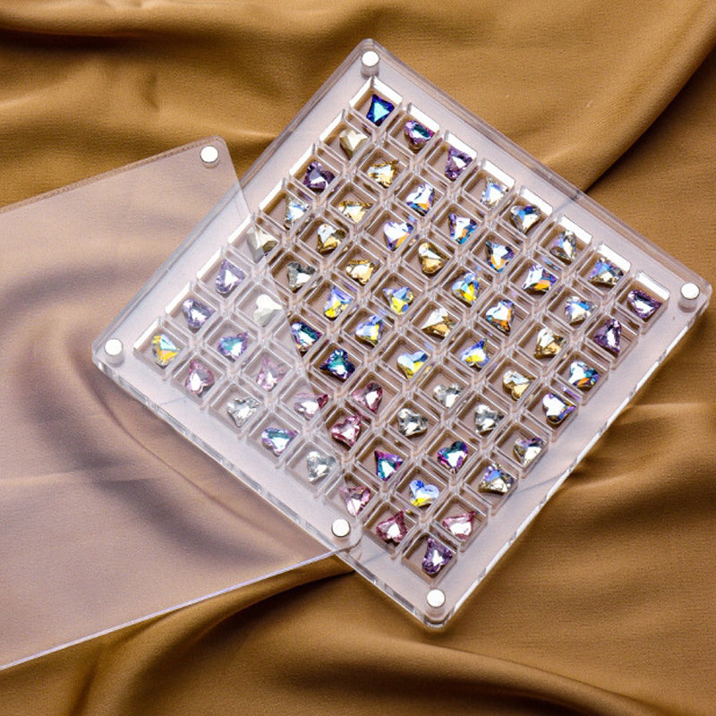 Espositore con guscio magnetico in acrilico
