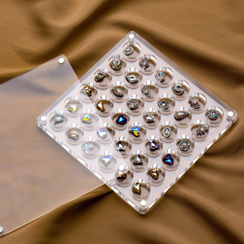 Espositore con guscio magnetico in acrilico