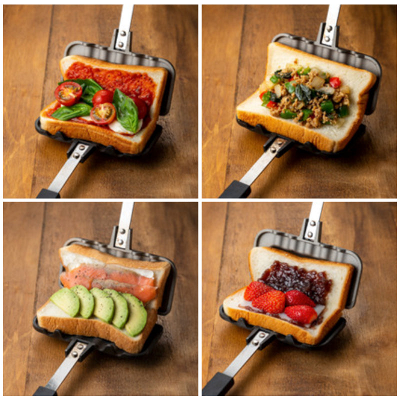 Padella per sandwich a doppia faccia