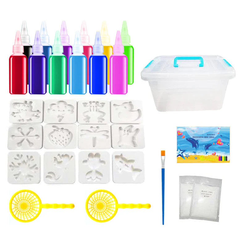 🦀 Magia dell'Acqua ELF, Set di Giocattoli Sensoriali Fatti a Mano con Gel d'Acqua per Bambini