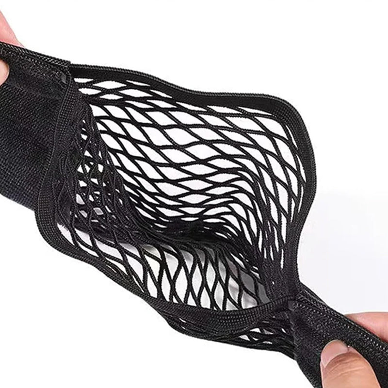 Borsa in rete per conservare sacchetti di plastica (con nastro adesivo)