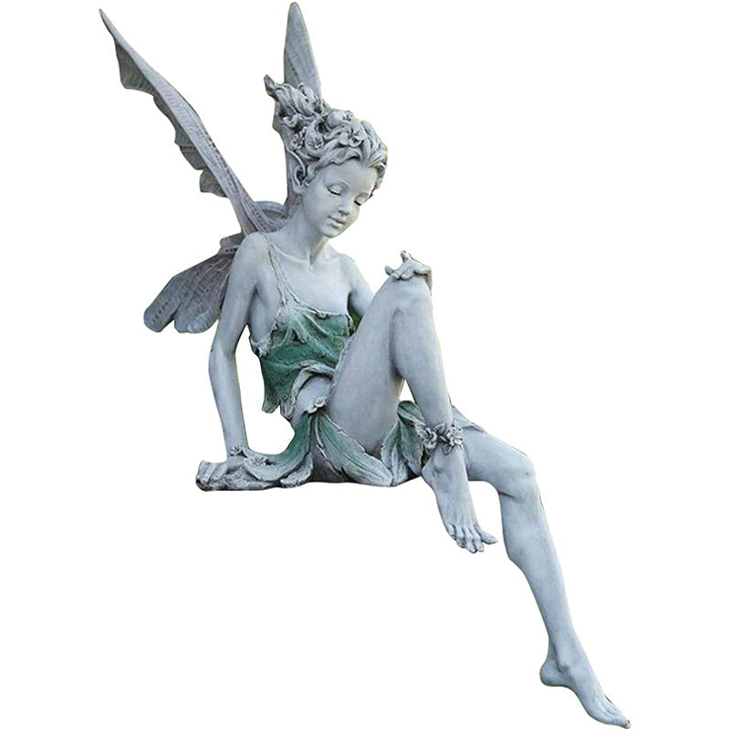 Statua del giardino delle fate sedute