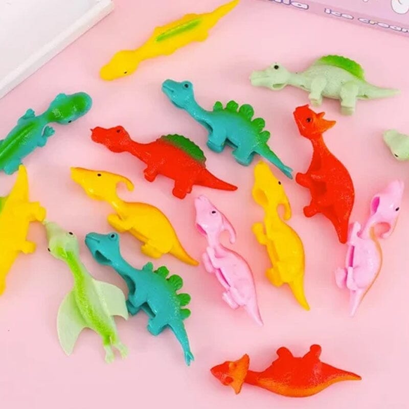 Giocattoli a Dito con Fionda a Forma di Dinosauro