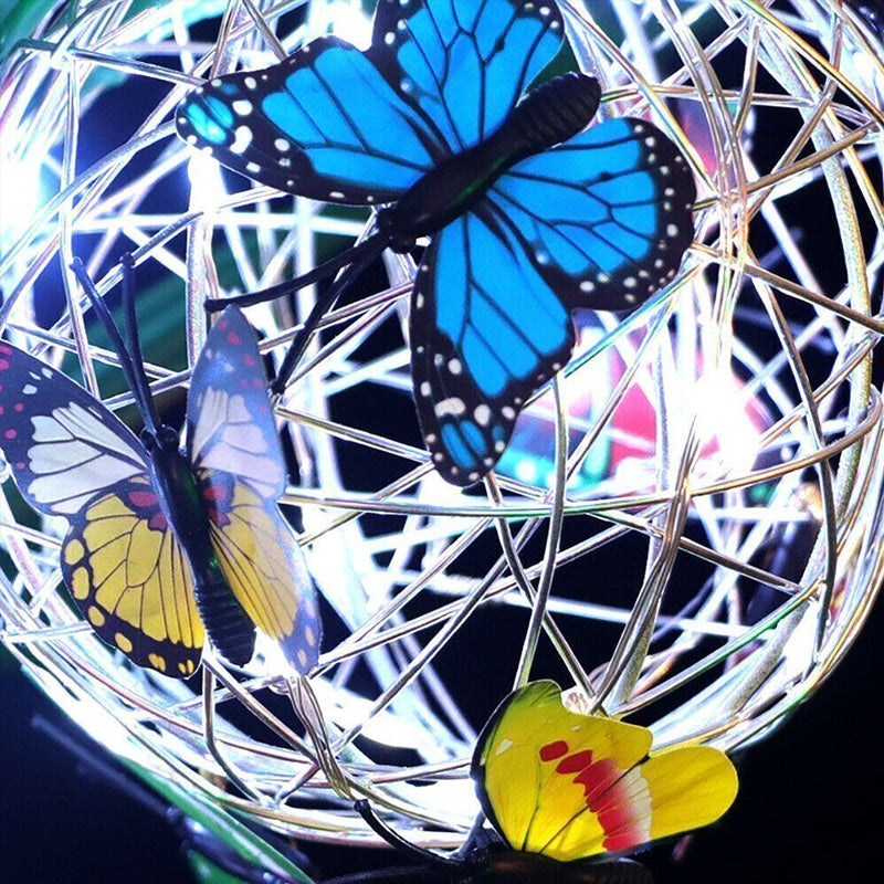 Luce solare decorativa a forma di farfalla