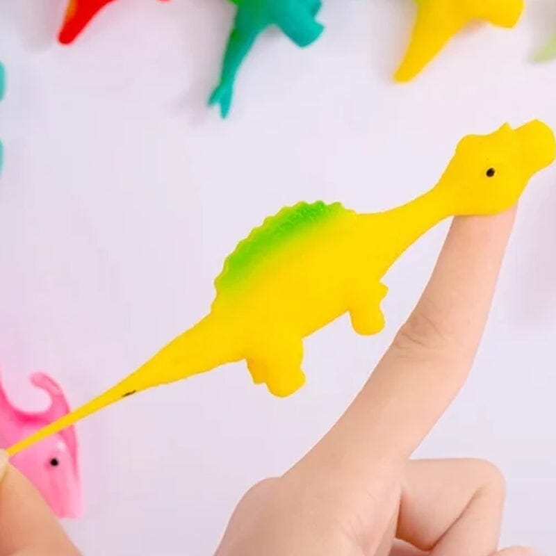 Giocattoli a Dito con Fionda a Forma di Dinosauro